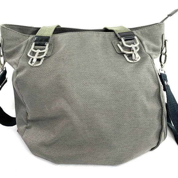 Lassig Green Label Gray Nylon Canvas Large Crossbody Diaper Bag kt052016 - Picture 5 of 12